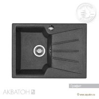 Мойка кухонная АКВАТОН Монца, графит Мойка кухонная АКВАТОН Монца, графит