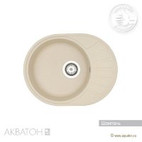 Мойка кухонная АКВАТОН Чезана, шампань